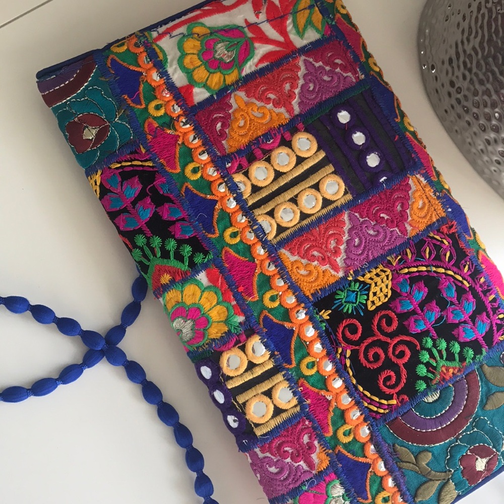 Banjara boho tribal clutch purse crossbody NEW - Picture 5 of 6